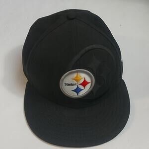 59Fifty New Era Pittsburg Steelers Hat Size 7 1/4 57.7m NFL Football Sportswear